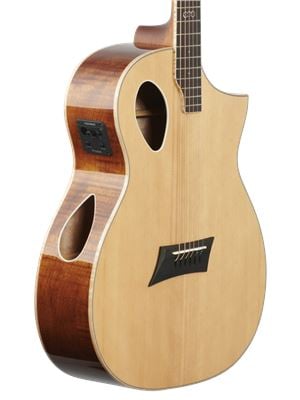 Michael Kelly Triad Port Acoustic Electric Guitar Gloss Natural Body View